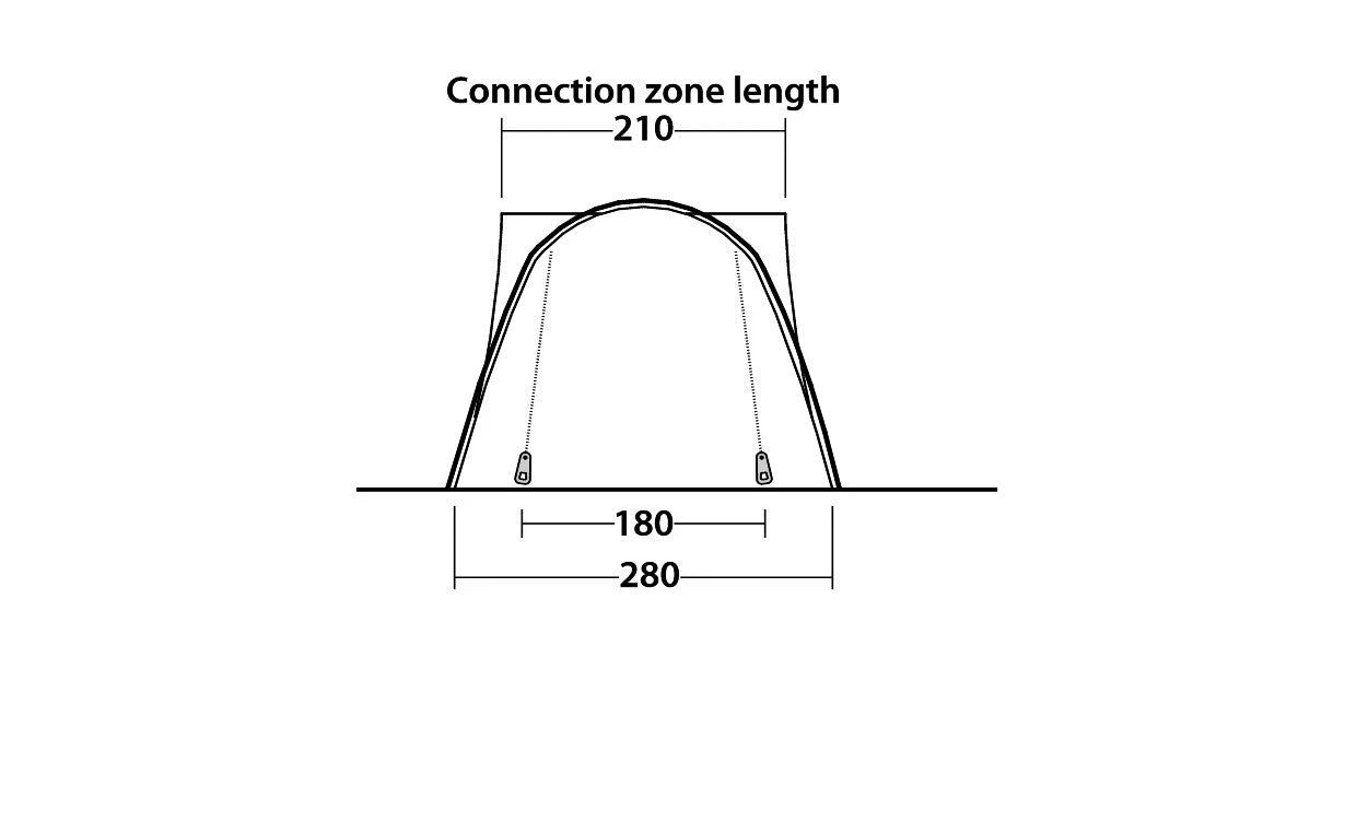 Easy Camp Fairfields Drive Away Awning (2022) 2 Easy Camp Fairfields Drive Away Awning (2022) - Image 2