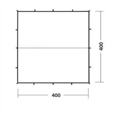 Robens Tarp X 4m -Camping Sales Store 130186 Tarp 4x4 m Drawing Floorplan 3 2