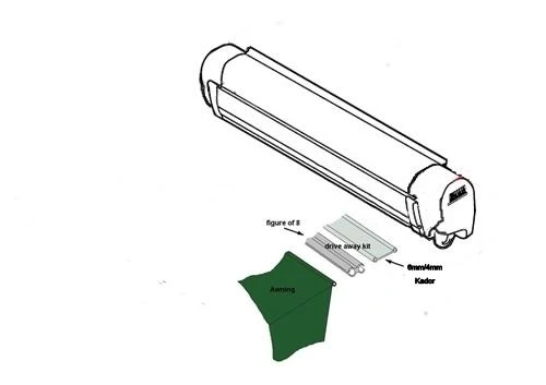 Vango Driveaway Kit For 6mm & 4mm Rails 3m Set 4 Vango Driveaway Kit For 6mm & 4mm Rails 3m Set - Image 4