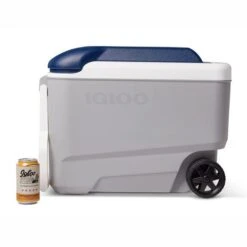 Igloo Maxcold 40 Roller Cool Box - Grey / Blue -Camping Sales Store 8 00034687 p