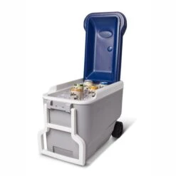 Igloo Maxcold 40 Roller Cool Box - Grey / Blue -Camping Sales Store 9 00034687 p1