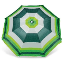 Yello Stripped Parasol -Camping Sales Store BGG1305 yello green striped parasol top