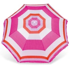 Yello Stripped Parasol -Camping Sales Store BGG1305 yello pink striped parasol top