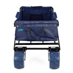Yello Folding Beach Trolley 10 Yello Folding Beach Trolley -Camping Sales Store BGG1675 yello foldable trolley blue front copy