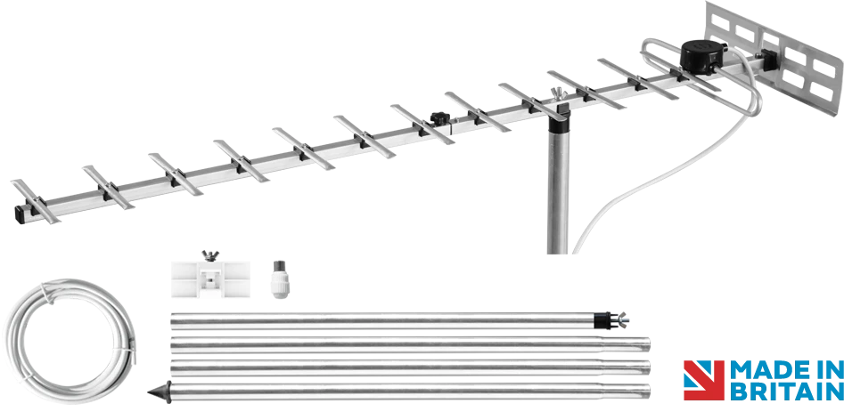 Maxview Mobile 14 Element TV Aerial Kit 1 Maxview Mobile 14 Element TV Aerial Kit