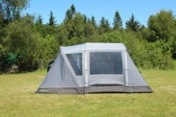 Outdoor Revolution Cayman Curl Low Air Drive Away Awning 2022 -Camping Sales Store CaymanCurl2022wPorchDoor2
