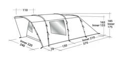 Easy Camp Palmdale 400 4-Berth Tent -Camping Sales Store EZCP120368OD