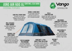 Vango Joro Air 600XL Sentinel Eco Dura Tent -Camping Sales Store Joro Air 600XL SED small