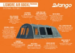 Vango Lismore Air 600XL Tent Package -Camping Sales Store Lismore Air 600XL Package