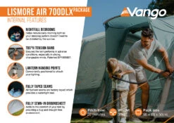 Vango Lismore Air 700DLX Tent Package -Camping Sales Store Lismore Air 700DLX Package2