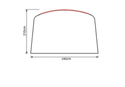 Outdoor Revolution Airedale 5.0s Sun Canopy -Camping Sales Store airedale 5s sun canopy drawing 3
