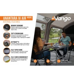 Vango Anantara IV Air 450XL Tent -Camping Sales Store anantara iv air 450xl 7