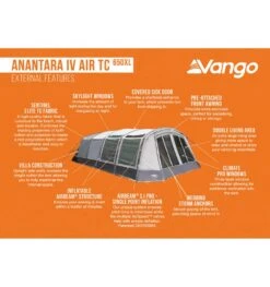 Vango Anantara IV Air TC 650XL Tent -Camping Sales Store anantara iv air tc 650xl 3