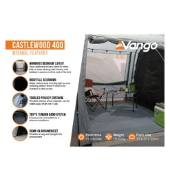 Vango Castlewood 400 Tent Package -Camping Sales Store castlewood 400 package 3