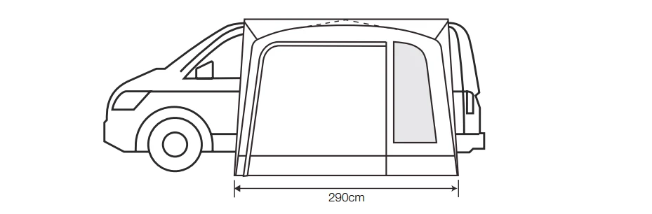 Outdoor Revolution Cayman Cona Air Drive Away Awning 4 Outdoor Revolution Cayman Cona Air Drive Away Awning - Image 4