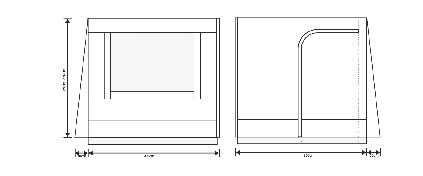 Outdoor Revolution Sun Canopy Package 3 Outdoor Revolution Sun Canopy Package - Image 3