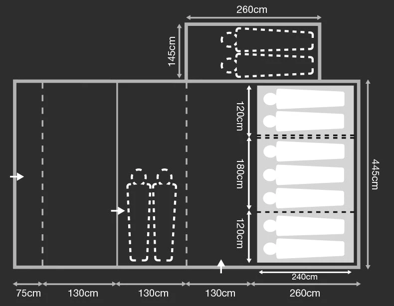 Outdoor Revolution Airedale 7.0SE Air Tent (2023) Including Footprint & Lounge Liner 2 Outdoor Revolution Airedale 7.0SE Air Tent (2023) Including Footprint & Lounge Liner - Image 2