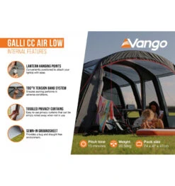 Vango Galli CC Air Low Drive Away Awning -Camping Sales Store galli cc air low 3