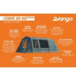 Vango Lismore Air 450 Tent Package -Camping Sales Store lismore air 450 package 3
