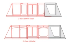 Outdoor Revolution O-zone Safari Front Porch Extension -Camping Sales Store safari extension floorplans 2