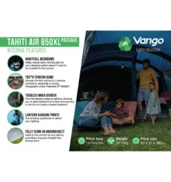 Vango Tahiiti 850XL Airbeam Tent 2023 -Camping Sales Store tahiti air 850xl 3