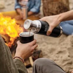 Klean Kanteen Insulated TK Pro (500ml) Black -Camping Sales Store tkpro square pouring lifestyle